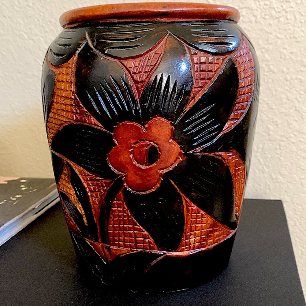 Wood Vase